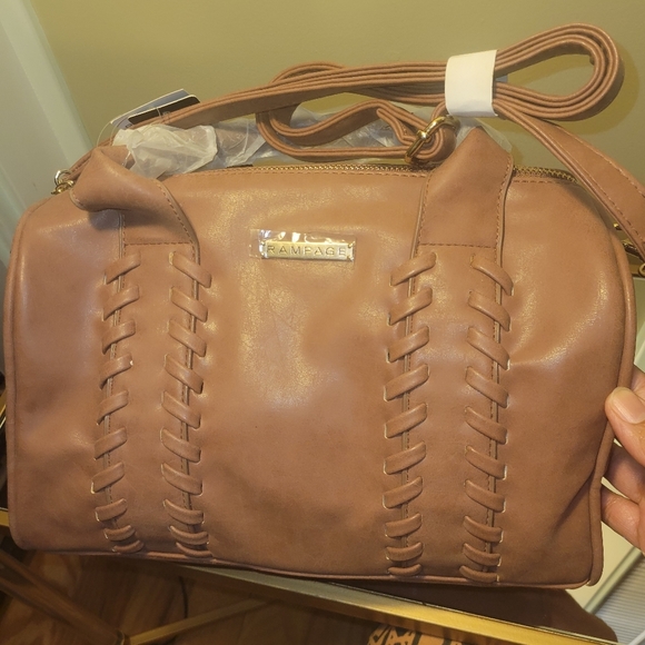 RAMPAGE LIGHT BROWN PURSE - Picture 1 of 7